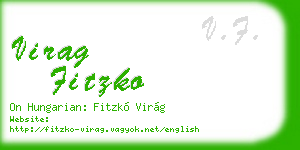 virag fitzko business card